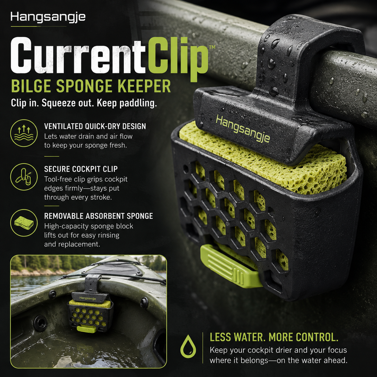Hangsangje™ CurrentClip Bilge Sponge Keeper
