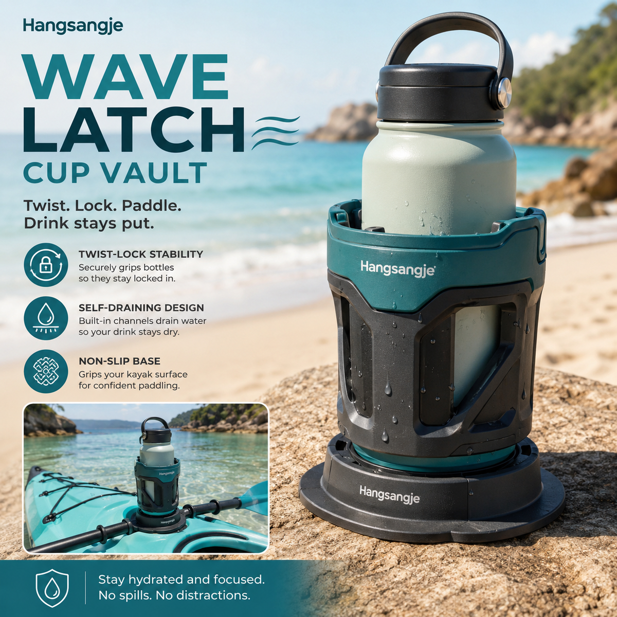 Hangsangje™ WaveLatch Deck Cup Vault