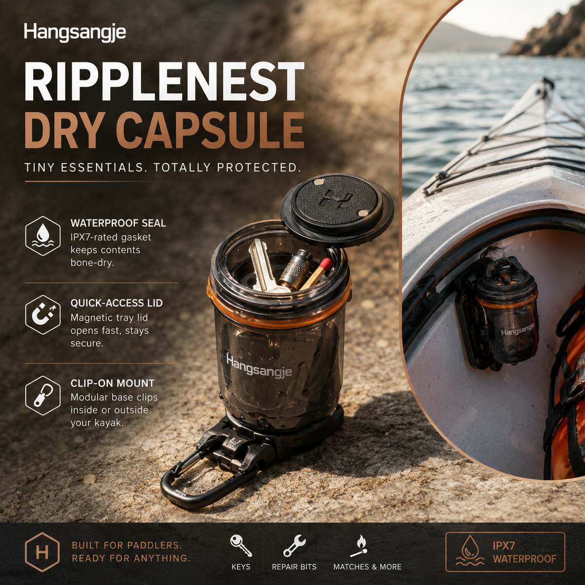 Hangsangje™ RippleNest Compact Gear Capsule