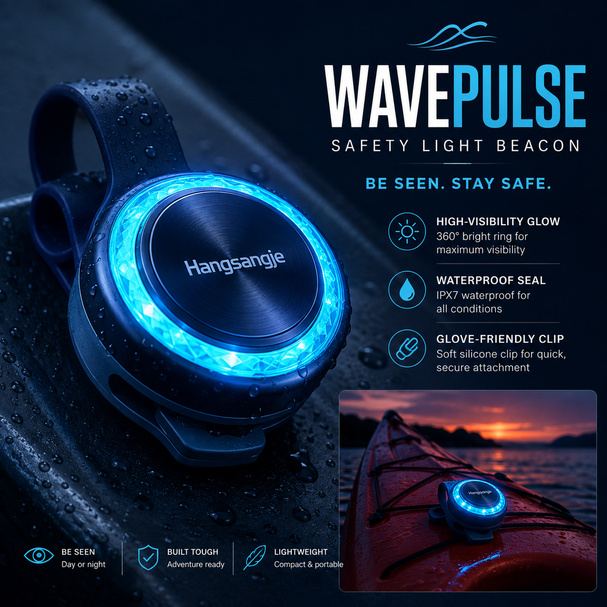 Hangsangje™ WavePulse Deck Visibility Beacon