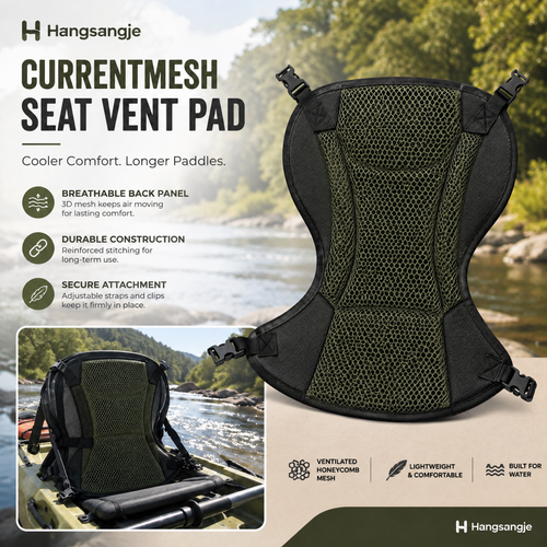 Hangsangje™ CurrentMesh Kayak Seat Vent Pad