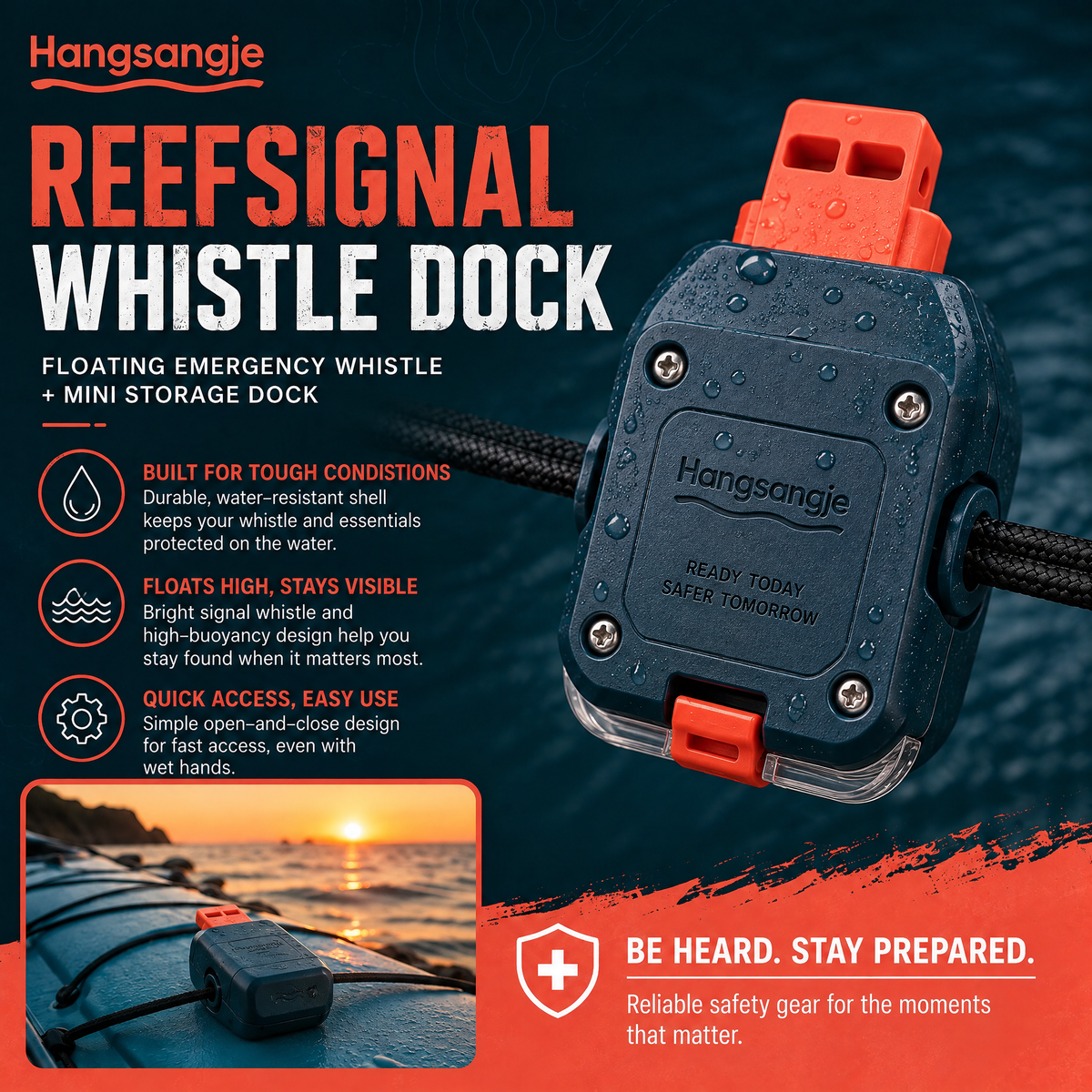 Hangsangje™ ReefSignal Whistle Dock